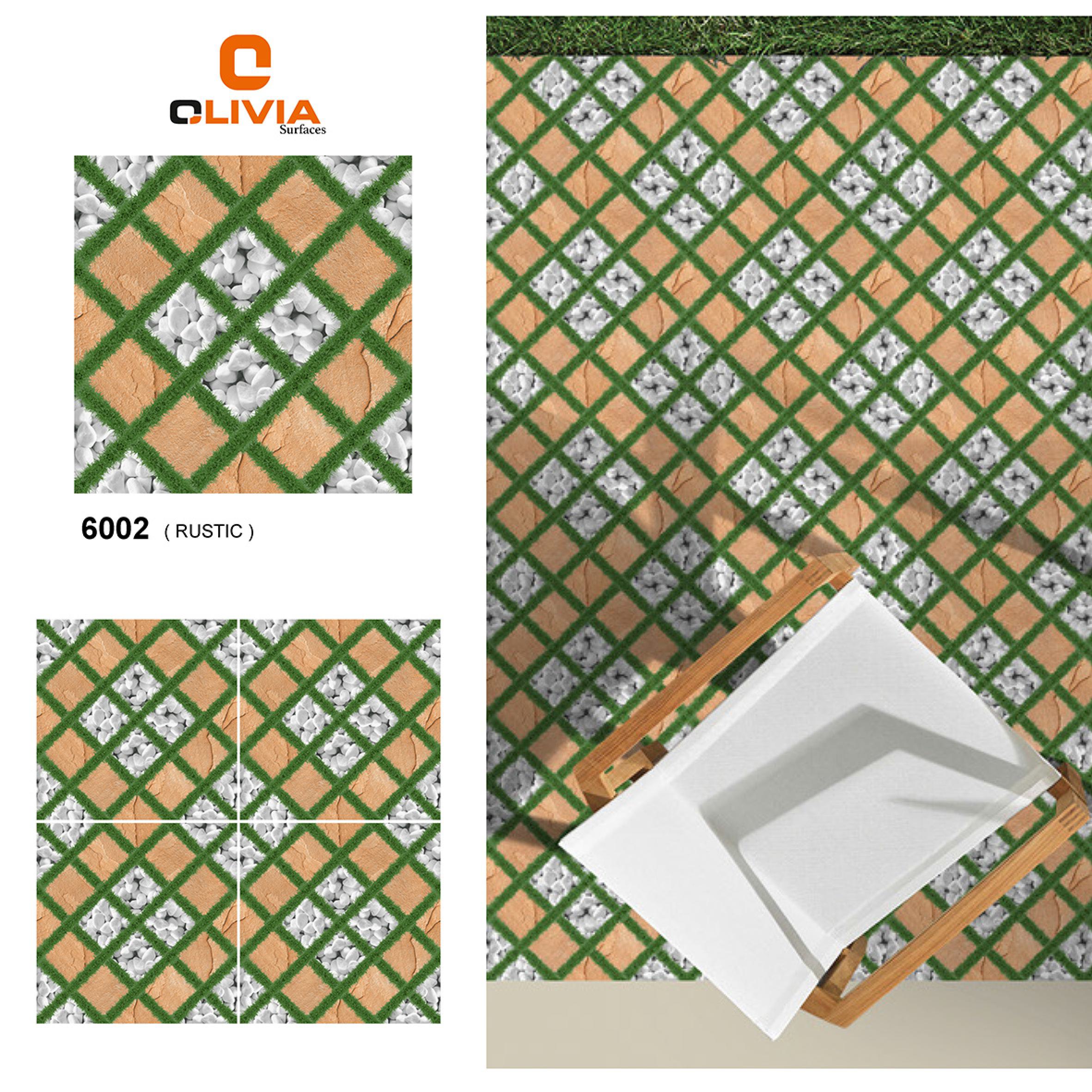 Olivia Forest Green 6002 (Rustic)