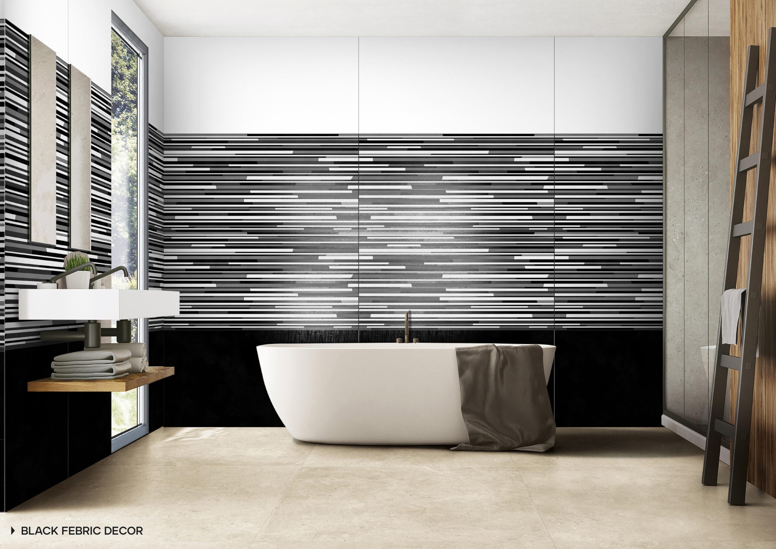Black Febric Decor